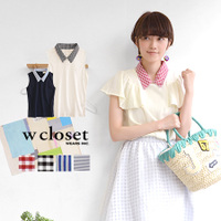 シャツ襟付きタンクトップ