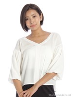 バルーンスリーブブラウス/ホワイト