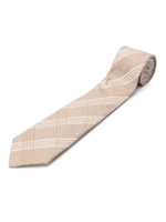 クラシコ・セタ シルクコットンリネンネクタイ/サンドベージュ(453)