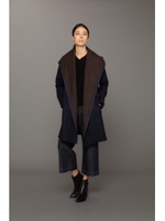 【AZUL ENCANTO】シルク入ネックイレヘムプルオーバー/BLK