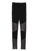 フェイクレザースウィッチングレギンス/BLACK