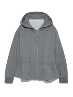 【emmi yoga】ミニ裏毛パーカ/BLU