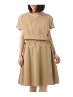 サイドドロストワンピース/ライトベージュ(051)