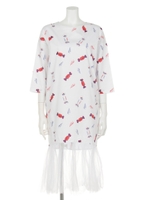 [AMENPAPA]キャンディ柄ワンピース/WHITE LT