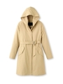 フード付ベーシックコート/ベージュ(052)