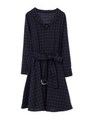 ベルト付開襟チェックシャツワンピース/【ＷＥＢ限定】グレー