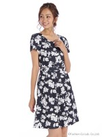 花柄カットワンピース/キナリ