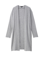 [S]ハイテンション裏毛ノーボタンカーディガン/グレー(912)