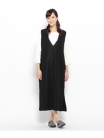 ジャンパースカート×Tシャツセット/キャメル(041)