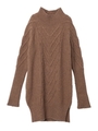 THICK KNIT DRESS/チャコール