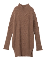 THICK KNIT DRESS/チャコール
