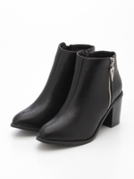 【ANAP】トライアングルポイントショートブーツ/BK