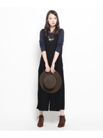 カノコワイドオールインワン/チャコールグレー(014)