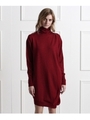 コクーンタートルニットワンピース/ボルドー(064)