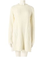 シフォンドッキングニットワンピース/モカ