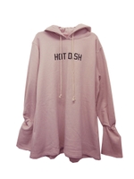 パーカースウェットワンピース/black