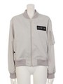 ボンジュールMA-1ブルゾン/ライトグレー