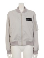 ボンジュールMA-1ブルゾン/ライトグレー