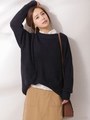 畦ビッグニットプルオーバー/キャメル