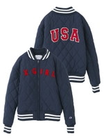 【X-girl×CHAMPION】 BB JACKET/ブラック
