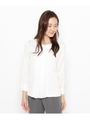 フロントプリーツブラウス/ホワイト系(002)