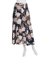 ペイントフラワーロングSK/ネイビー