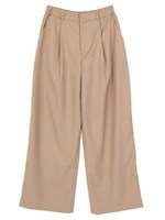 ゆるタックワイドパンツ/グレー