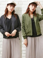 リバーシブルMA-1ブルゾン/カーキ/A