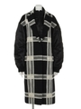 ROVING CHEK NYLON SLEEVE COAT/BLACK