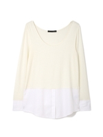 シャツテールカットソー/ネイビー(120)