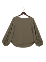 ボリューム長袖/TOPS/ライトブラウン