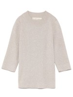 ラメハイネックニットプルオーバー/BLK