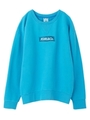 COLOR LOGO SWEAT CREW TOP/ブルー
