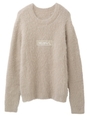 SHAGGY KNIT TOP/ベージュ