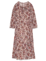 フロッキープリントロングワンピース/ORG