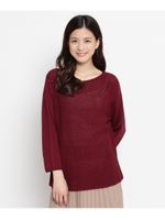 ホールガメントニットプルオーバー/キャメル(041)