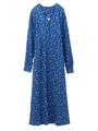 MIDNIGHT FLOWER DRESS/バーガンディ