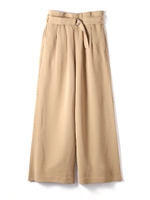 ベルト付ワイドＰＮ/ベージュ(040)