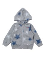 STAR POCKET ZIP HOODIE FADED STAR (12M〜3T)/ブラック