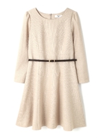 ドビーワンピース/ベージュ(040)