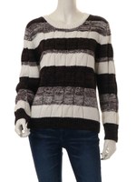 3colorボーダーニットTOPS/オレンジ*ネイビー