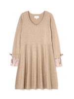 LACY FLAIR SLEEVES ONEPIECE/ベージュ(040)