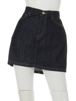 ONE WASH デニム ミドルスカート/D/BLU