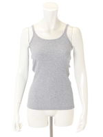 【AZUL by moussy】オーガニックコットンワイドリブタンク/O/WHT