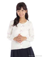 花プリントC/D 1/Sグレー