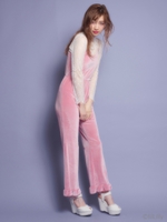 ベロアキャミオールインワン/PINK