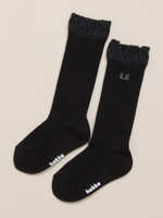 メッシュ編みハイ SOCKS/ブラック