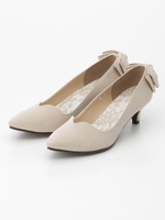 バックリボンスカラパンプス 3/ベージュ