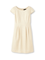 [L]ツイードワンピース/ナチュラル(450)