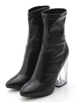 【JEFFREY CAMPBELL】クリアヒールブーツ/ブラック